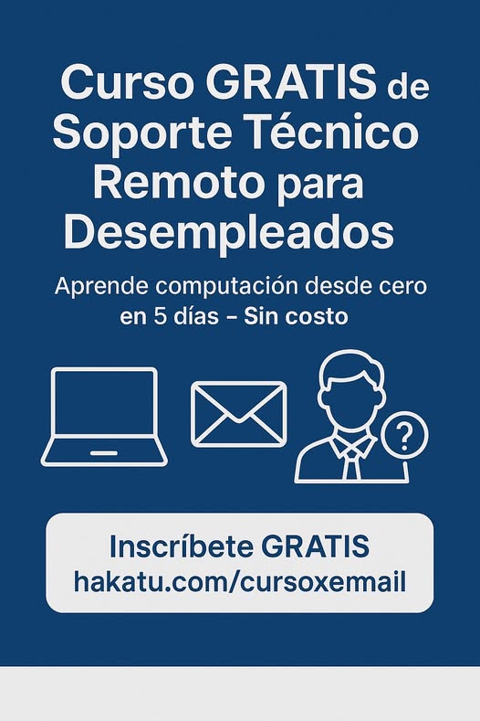 Anuncio del curso por email